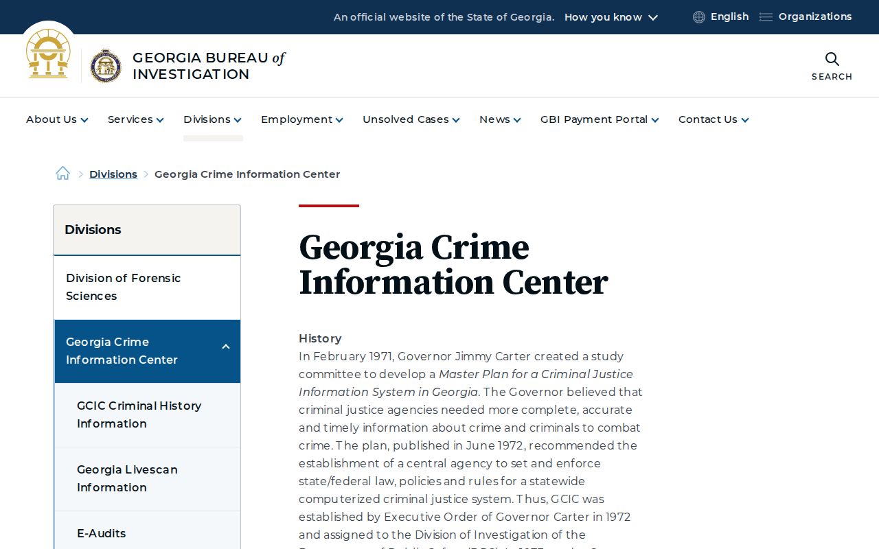 Murray County criminal history Georgia Crime Information Center information